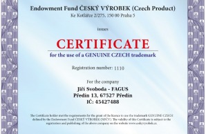 Certificate Genuine Czech